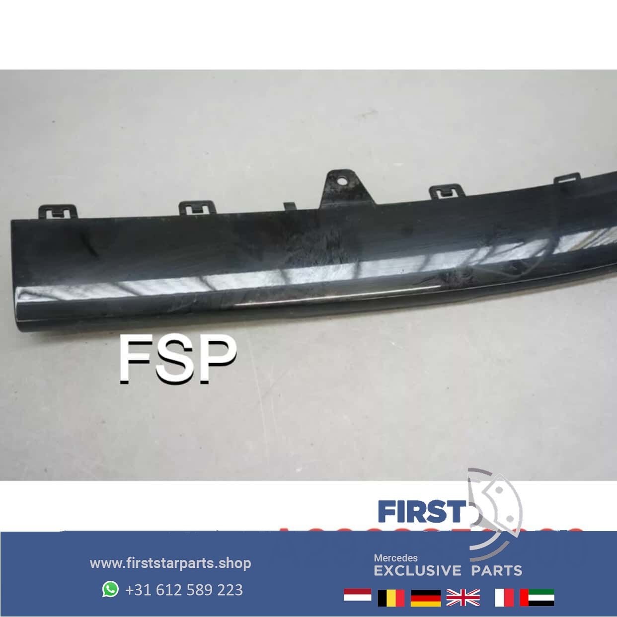 A2928852200 W292 GLE voorbumper SPOILER MIDDEN ZWART 2015-20, Utilisé, -, Avant, -
