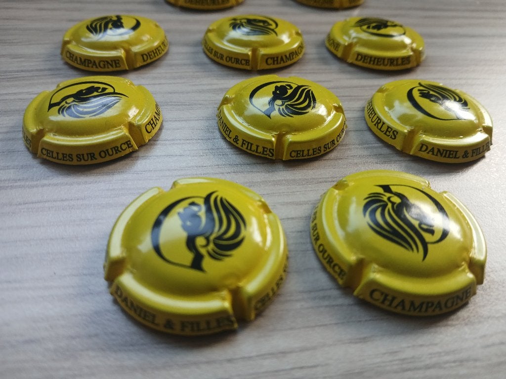 10 champagne capsules Dehuerles, Ophalen of Verzenden
