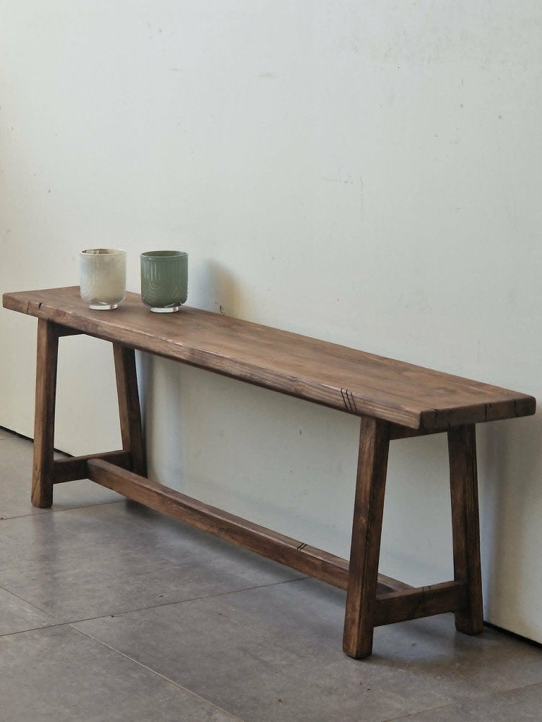 Hal/decoratiebank Kloosterstijl Handgemaakt, Enlèvement, Neuf