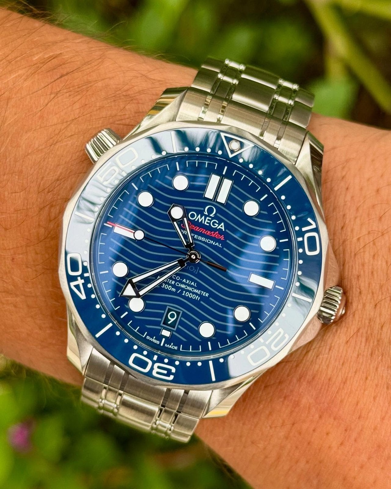 Omega Seamaster Diver 300M bleu, Enlèvement ou Envoi, Neuf, Montre-bracelet, Omega
