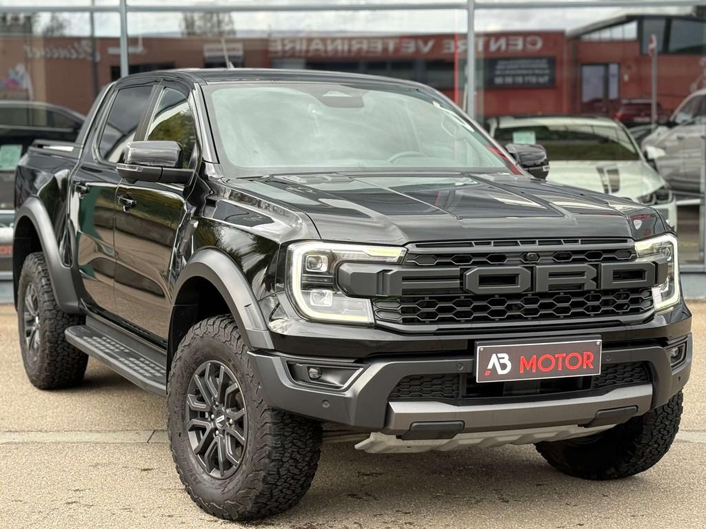 Ford Ranger Raptor 3.0 V6 292CV PERFORMANCE TVAC 4X4 ECHAPPE, Auto's, 4 deurs, Gebruikt, Zwart, Leder