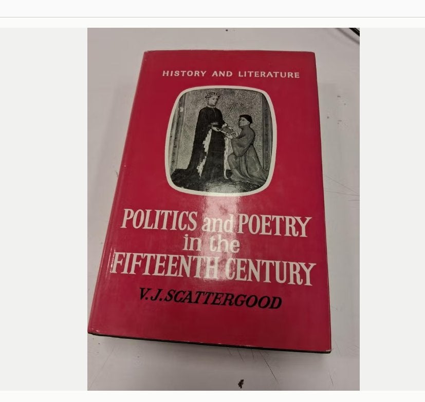 Politics and Poetry in the Fifteenth Century -V.J. Scatterg, Boeken, Kunst en Cultuur | Fotografie en Design, Gelezen, Ophalen of Verzenden