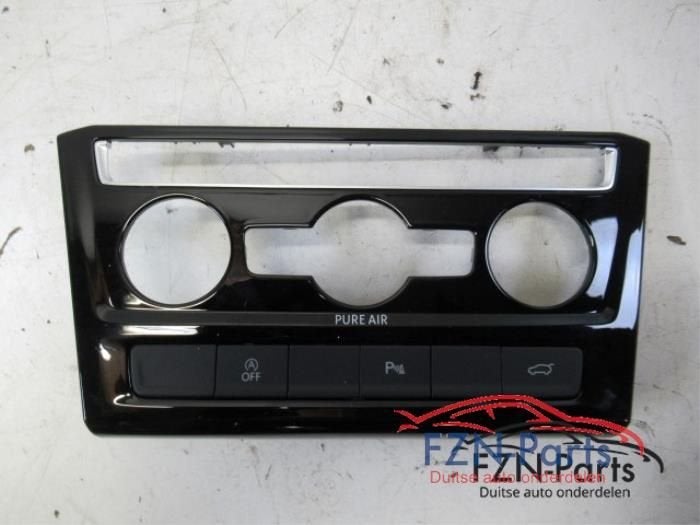 VW Touran 5TA Inleg Climate Control Hoogglans Zwart, Ophalen of Verzenden, Gebruikt