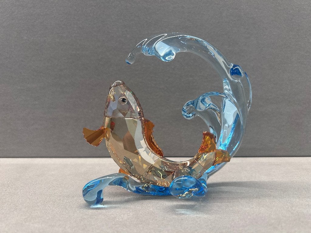 Swarovski Asian Symbols Gouden Karper, Collections, Swarovski, Neuf, Figurine, Enlèvement ou Envoi