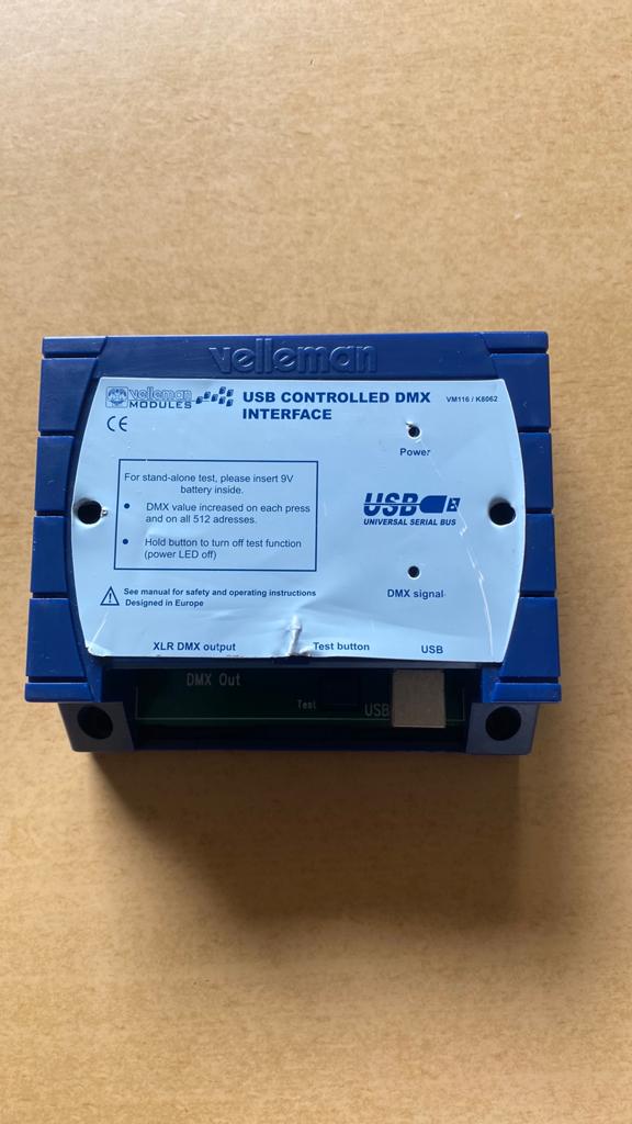 Velleman DMX controller USB, Enlèvement, Comme neuf