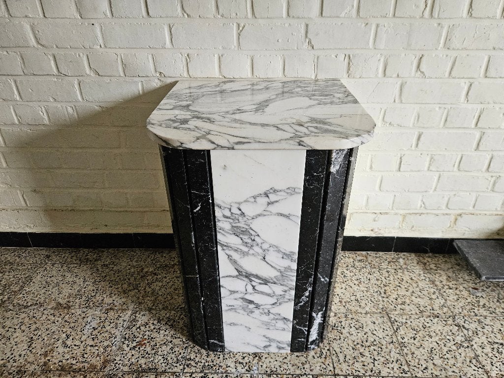 Bijzettafel Marmer, Ophalen, Gebruikt, Overige materialen