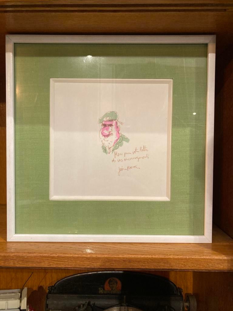 Originele gesigneerde tekening van Plantu — ingelijst stuk, Ophalen