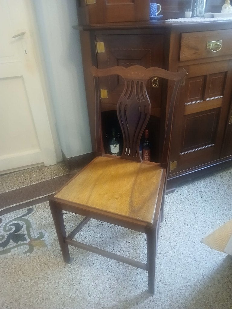 8 chaises de salle à manger, Brun, Enlèvement, Bois, Cinq, Six Chaises ou plus