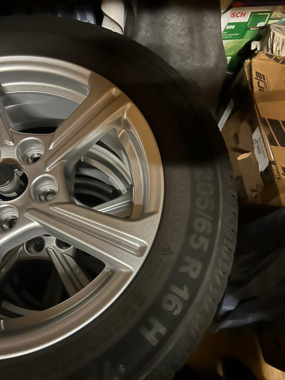 Winterbanden + velgen origineel Ford, Auto-onderdelen, Ophalen, Winterbanden, Velg(en)