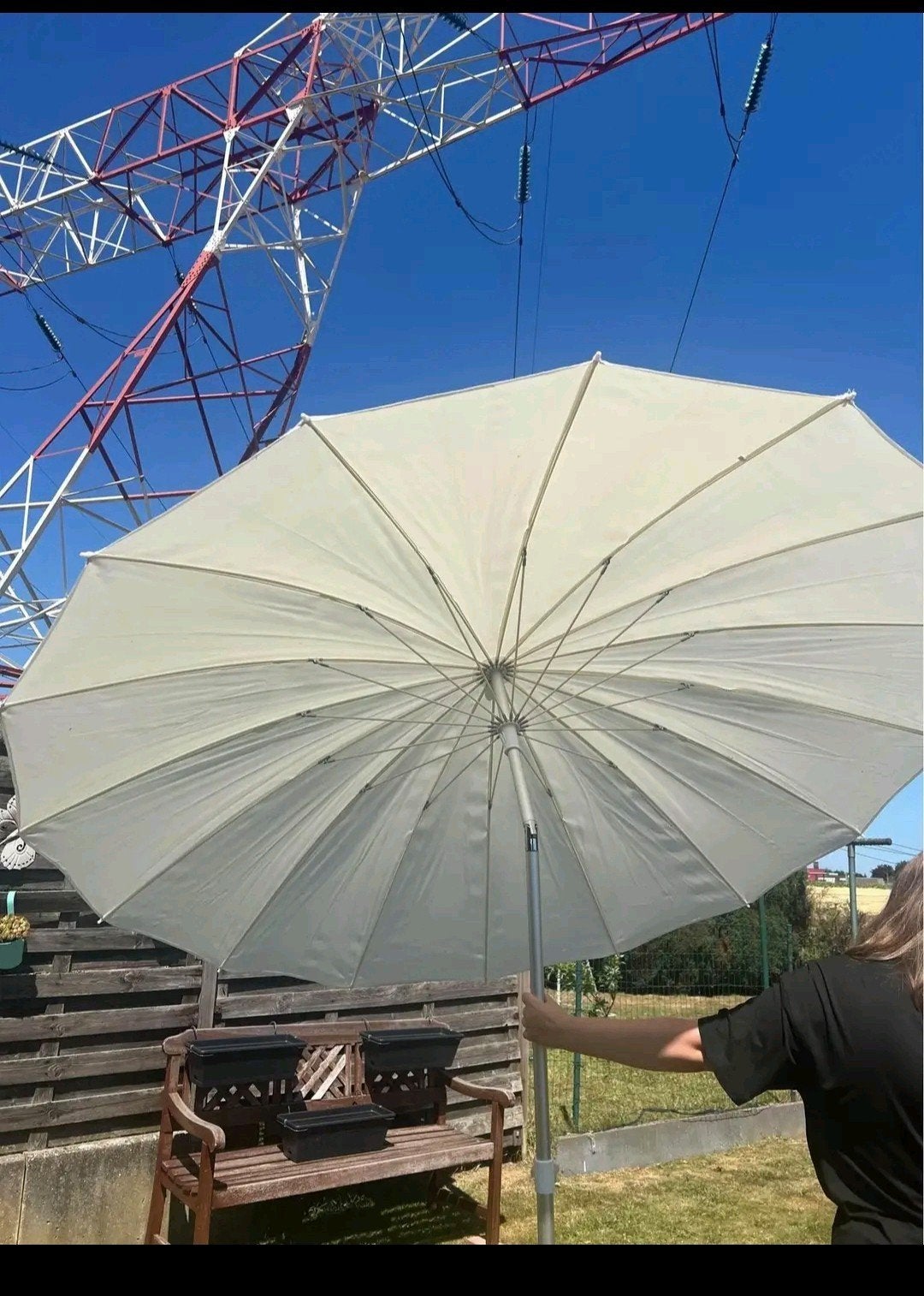 parasol, Ophalen