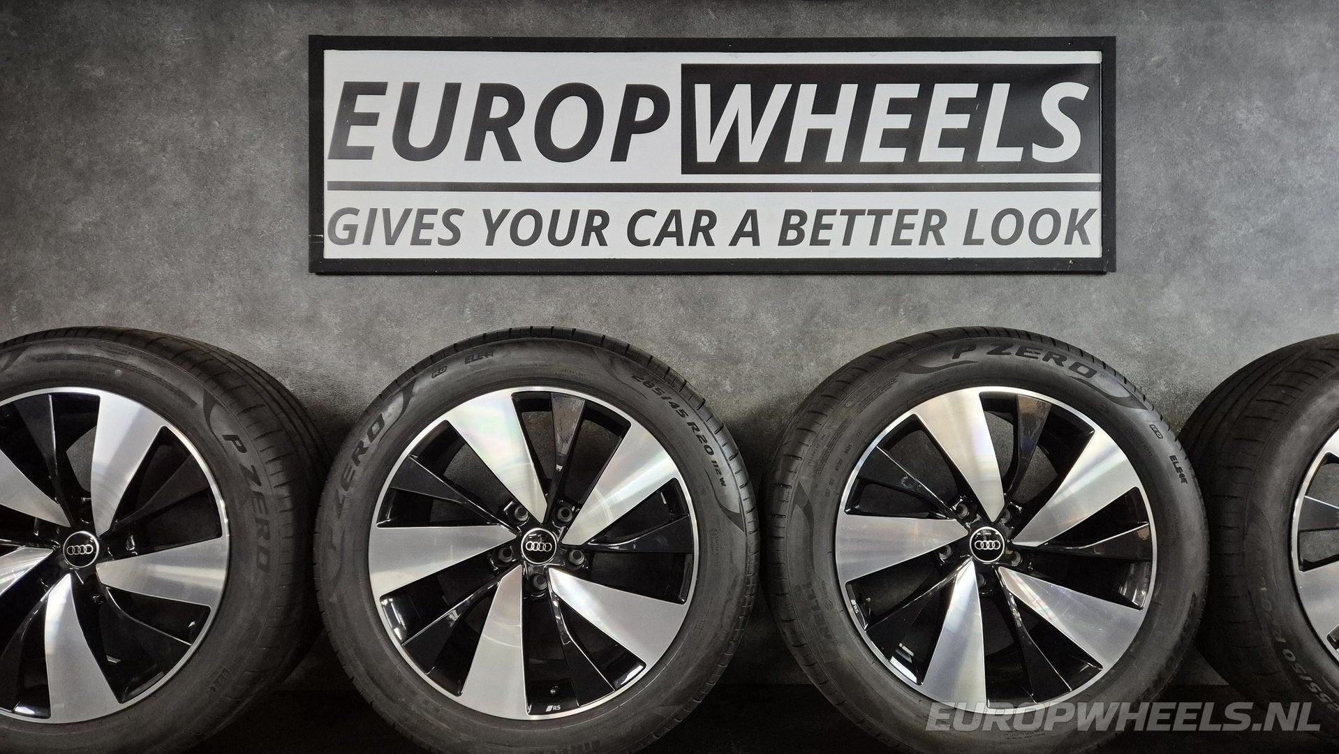 20 inch Audi Q6 RS e-tron velgen Pirelli zomerbanden, Auto-onderdelen, Banden en Velgen, Gebruikt, -, 285 mm, -