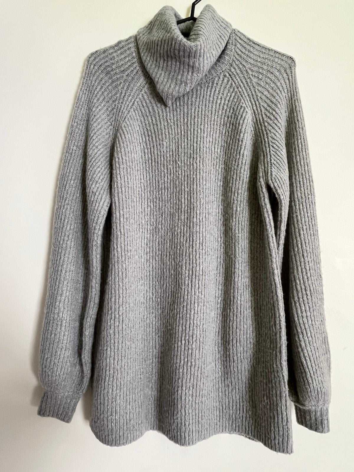 Jennyfer gebreide coltrui jurk / lange trui grijs (maat XS), Kleding | Dames, Verzenden, Zo goed als nieuw, Maat 34 (XS) of kleiner
