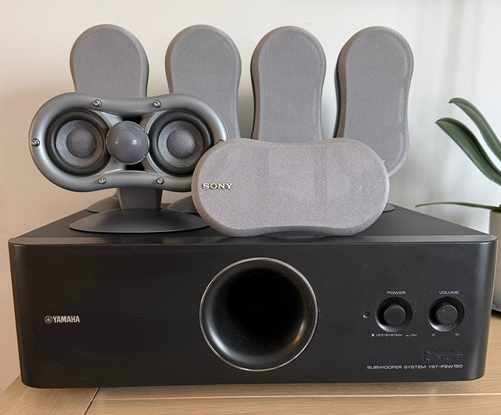 Enceintes Sony Pascal avec caisson de basse Yamaha, Enlèvement, Comme neuf, Sony