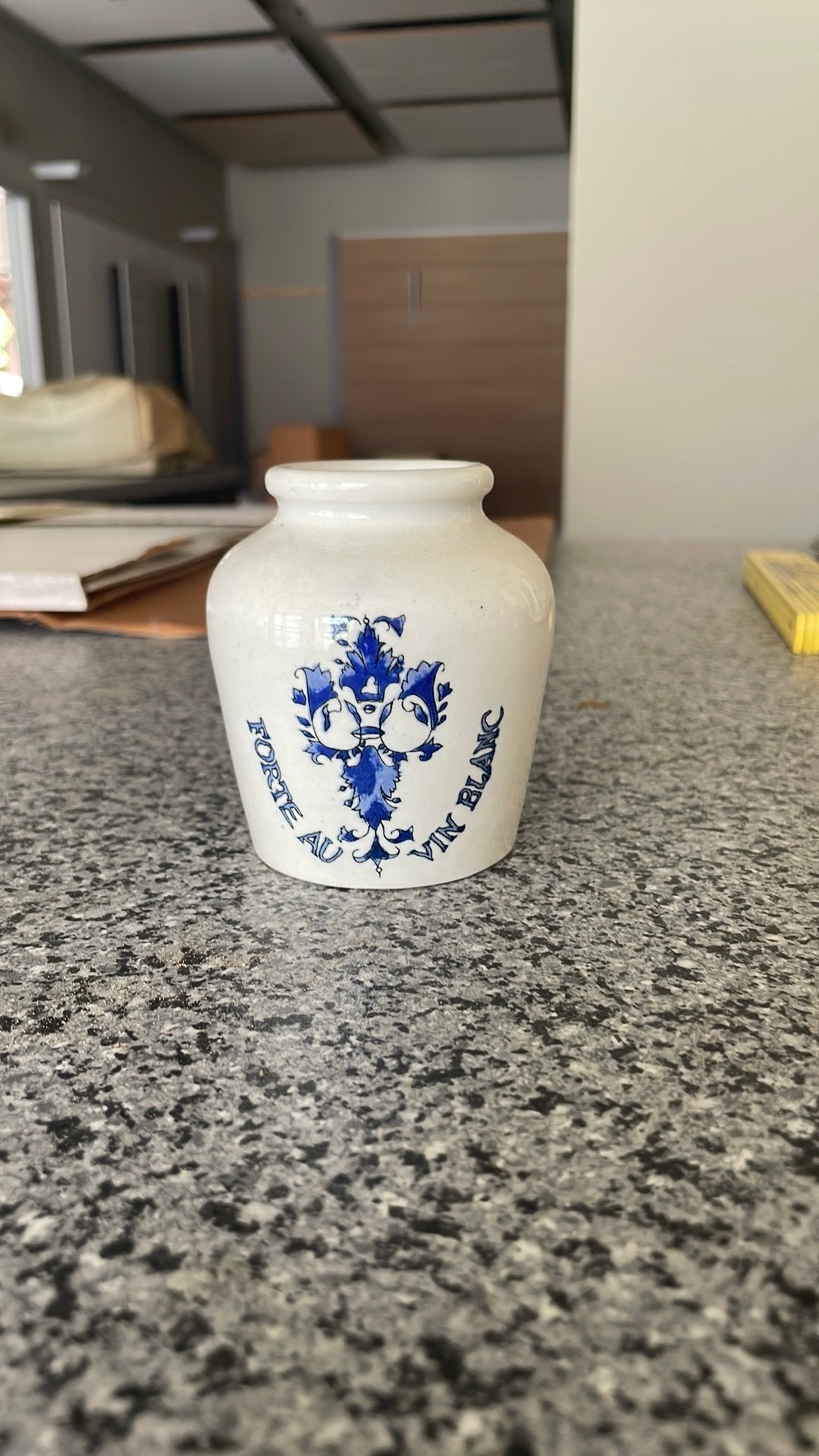 Vintage franse mosterdpot, Enlèvement