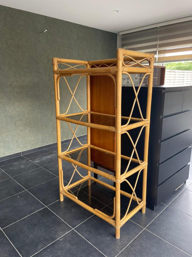 Rotan rek, Huis en Inrichting, Ophalen, Zo goed als nieuw