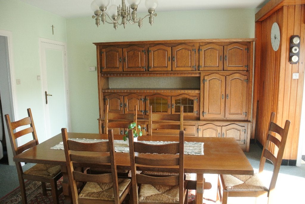 Volledige eetplaats, Huis en Inrichting, Ophalen, Gebruikt, 4 tot 6 stoelen