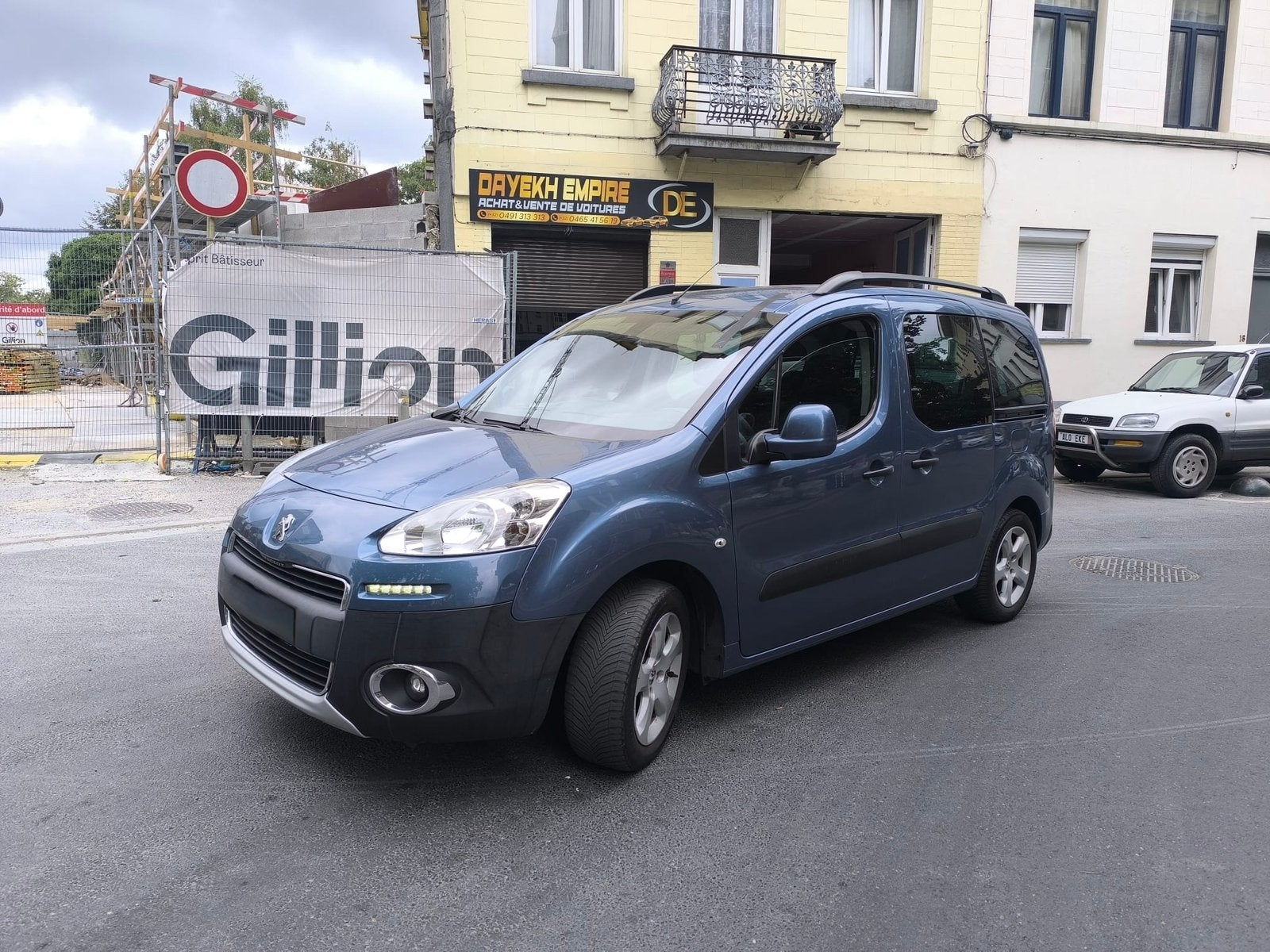 Peugeot Partner 2015, Auto's, 72 kW, Blauw, Grijs, Particulier