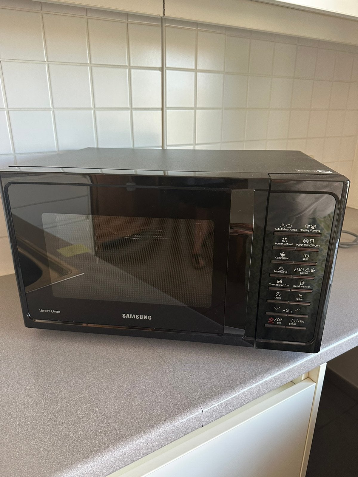 Combi microgolfoven, Elektronische apparatuur, Microgolfovens, Ophalen, Zo goed als nieuw, Vrijstaand, Combi-microgolfoven