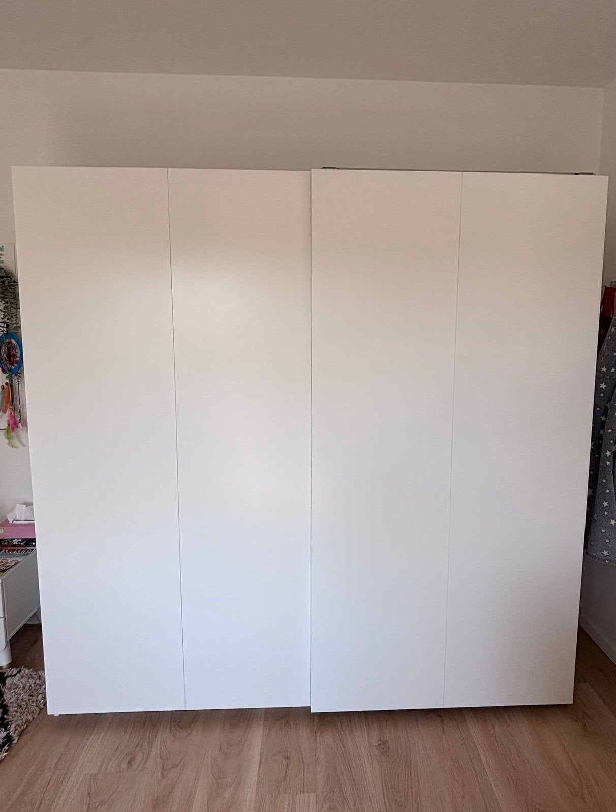 Armoire blanche IKEA Pax Hasvik 200x66x201, 200 cm ou plus, Enlèvement, 200 cm ou plus, Avec porte(s)