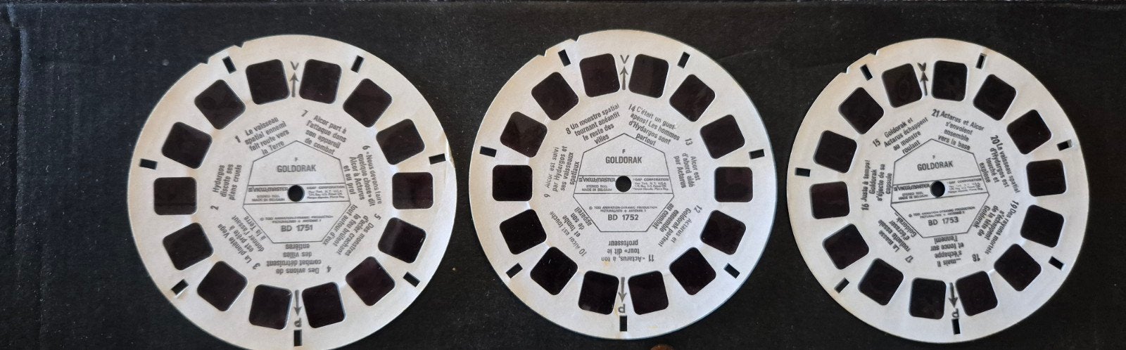 1978 Toei Animation View Master Goldorak 3 disques Antenne 2, Collections, Jouets, Enlèvement ou Envoi, Utilisé