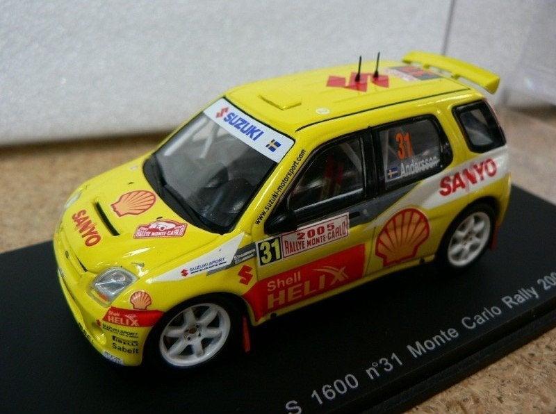 1:43 Spark Suzuki Ignis S1600 Monte Carlo rally 2005, Hobby en Vrije tijd, Modelbouw | Auto's en Voertuigen, Ophalen of Verzenden