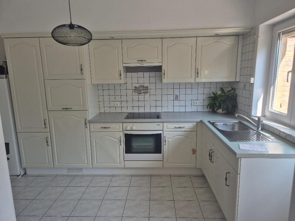 Keuken, Ophalen, Gebruikt, Wit, Hoekkeuken