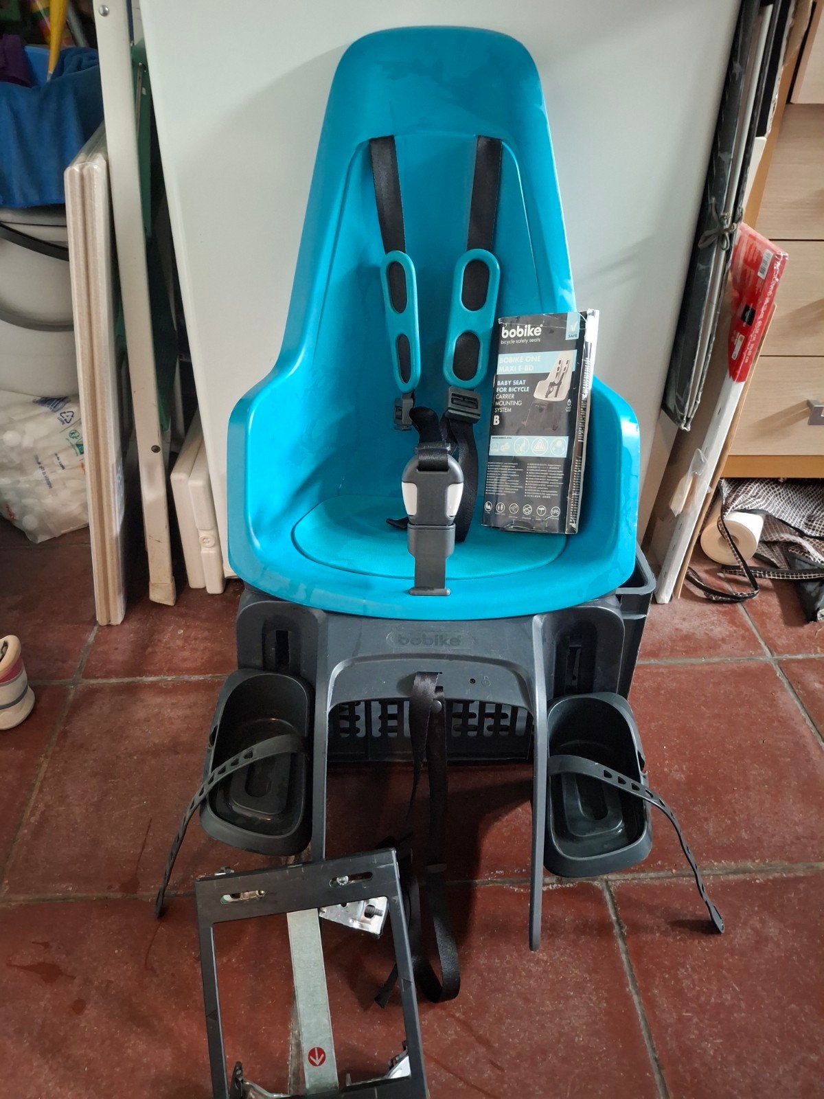 Bobike fietsstoeltje turquoise, Fietsen en Brommers, Ophalen