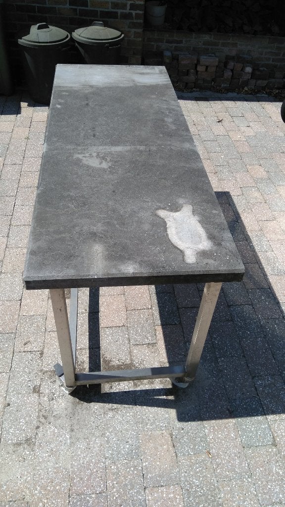 Tafel met arduinne blad, Ophalen