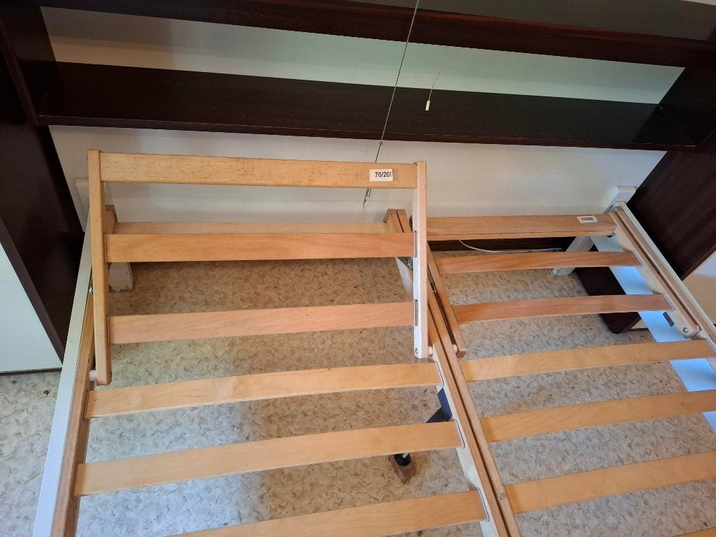 tweepersoonsbed met kasten-volgende week nr kringloopwinkel, Kinderen en Baby's, Ophalen, Lattenbodem, 180 cm of meer, 100 cm of meer