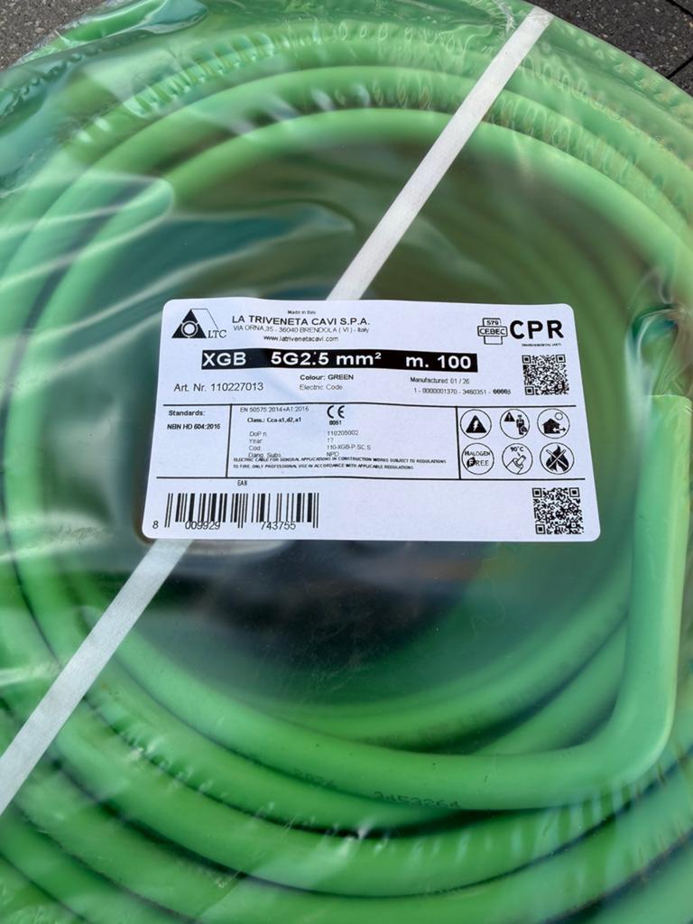 Cable 5G 2,5, Enlèvement, Neuf