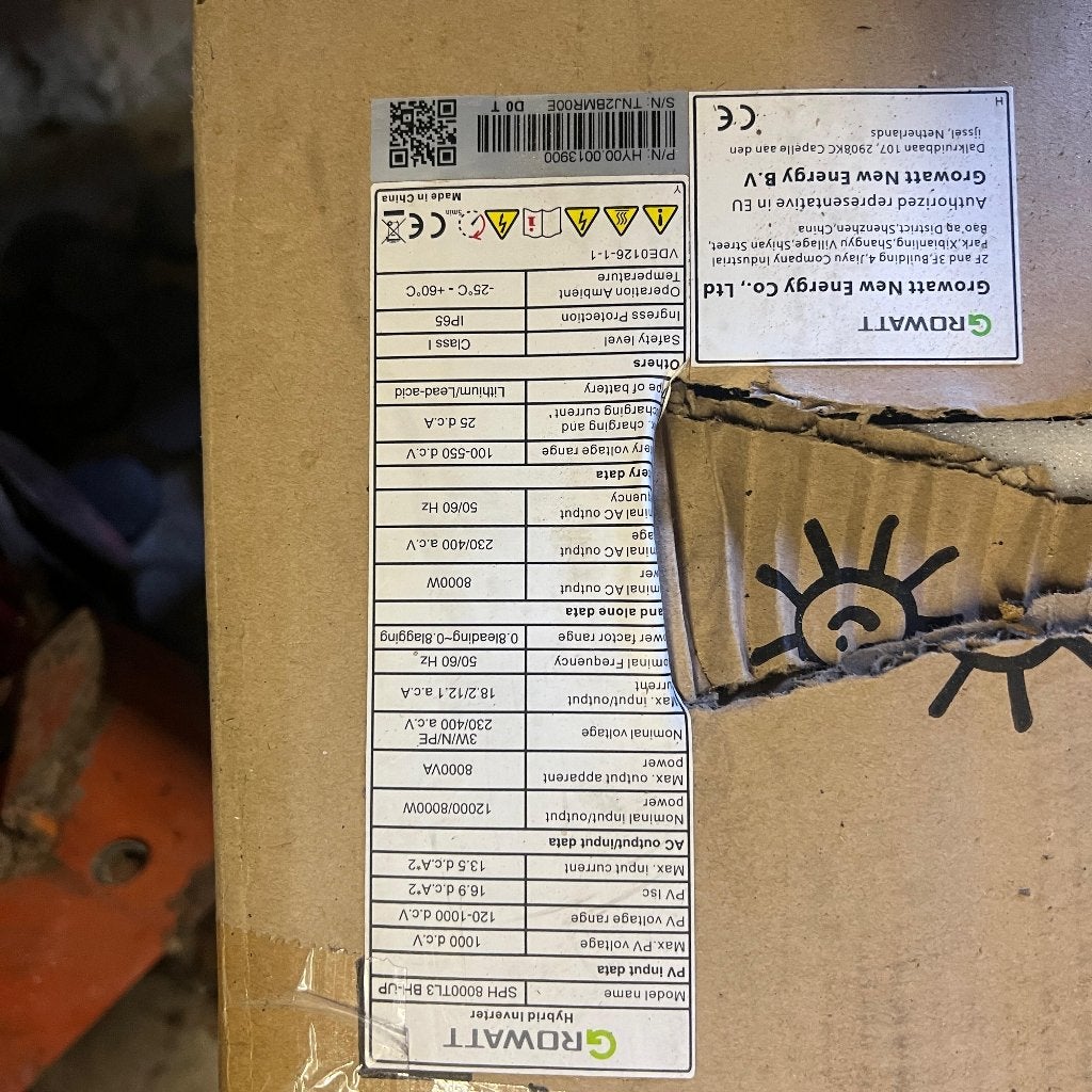Growatt Hybride omvormer nieuw 8 kW SPH8000TL3, Ophalen, Nieuw