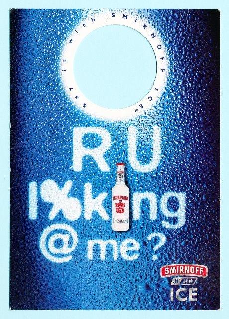 (r2) Smirnoff, promotiekaart, Verzenden, Zo goed als nieuw