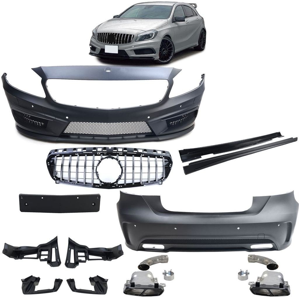 Bodykit AMG Look Mercedes A Klasse W176 Bumpers, Side Skirts, Verzenden