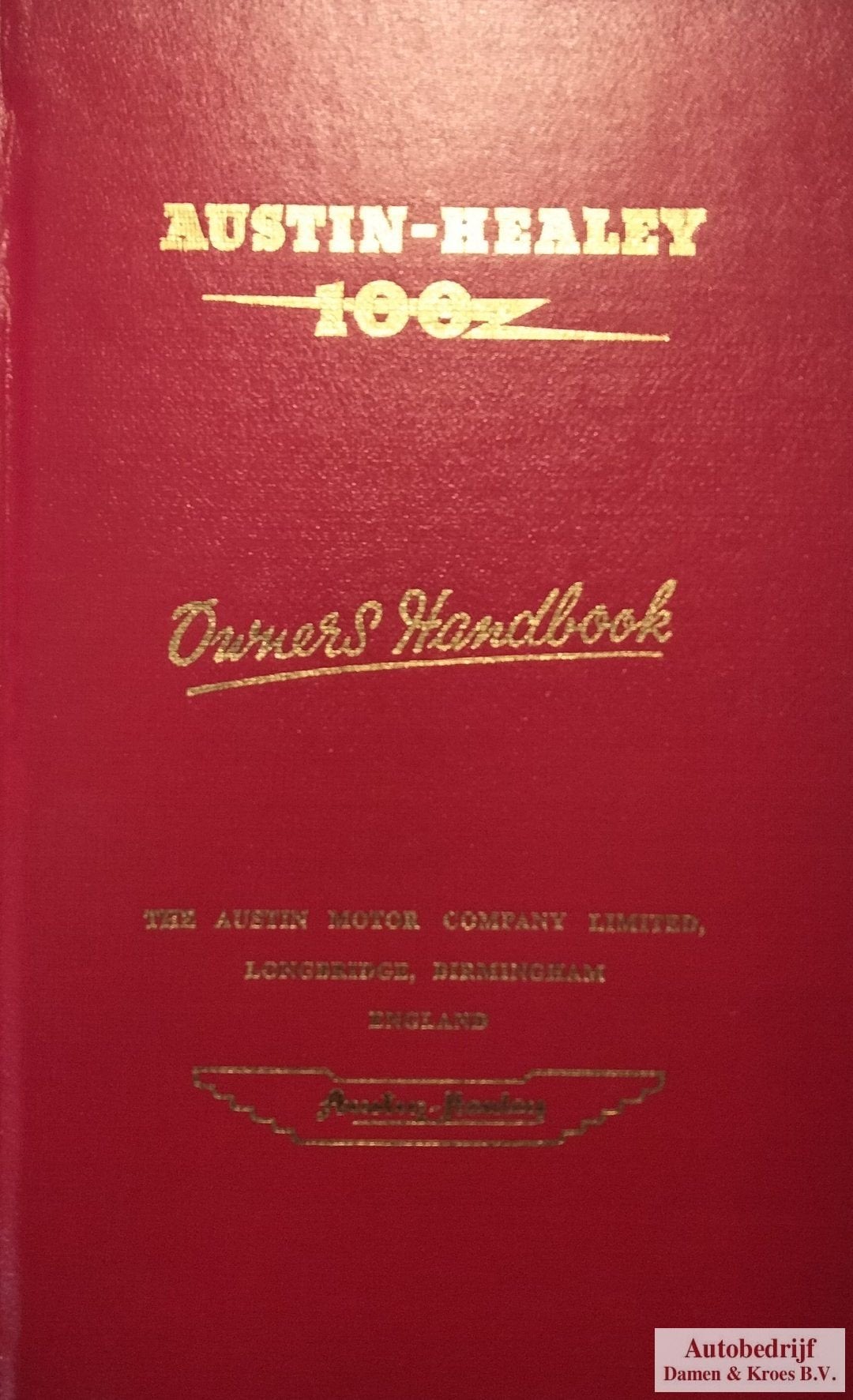 Handboek Austin Healey 100 (Engelstalig), Ophalen of Verzenden