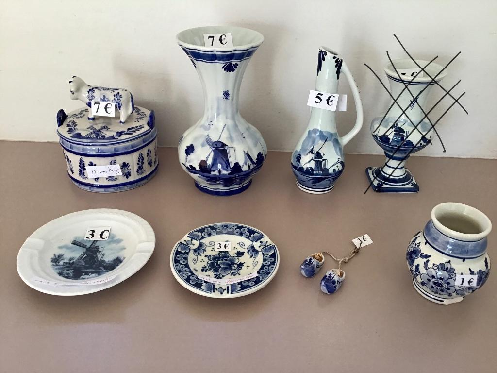 10 tal stukken Delfts blauw aan spotprijzen, Antiek en Kunst, Ophalen of Verzenden