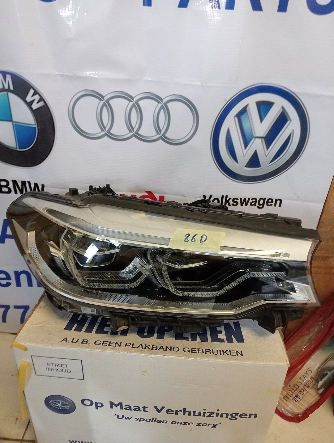 Koplamp BMW 5 Serie G30 G31 Adaptive Led Rechts 8499122-03 E, Auto-onderdelen, Verlichting, Gebruikt, -, -, Ophalen of Verzenden