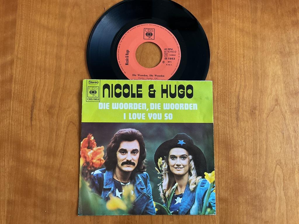 Nicole & Hugo - die woorden, die woorden, Cd's en Dvd's, Vinyl | Nederlandstalig, Ophalen of Verzenden, Gebruikt