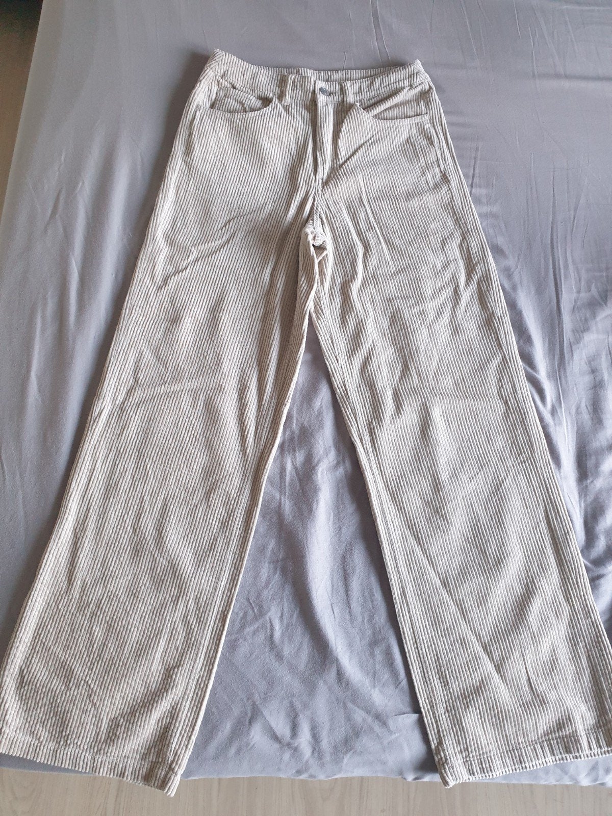 broek ribflueel, beige, maat 14 jaar (S), Kinderen en Baby's, Kinderkleding | Maat 164, Meisje, Nieuw, Groggy, Ophalen