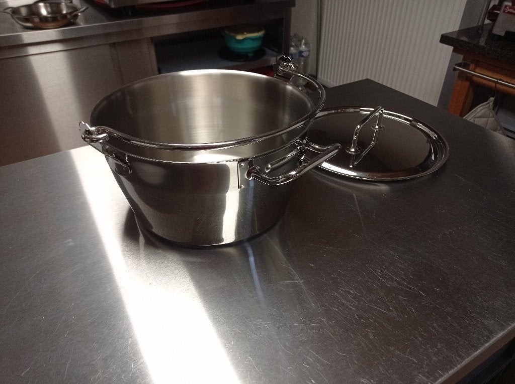 Marmite à confitures et crustacés 30 cm / 10 l - DEMEYERE, Maison & Meubles, Inox, Demeyere, Comme neuf, Enlèvement