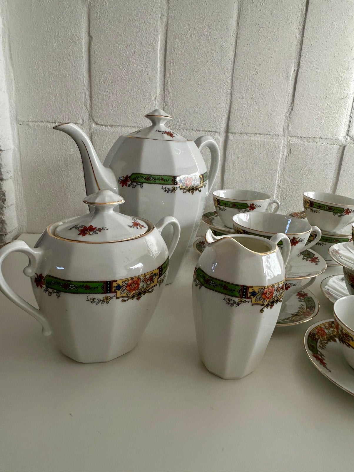 Service à café fabriqué en Tchécoslovaquie, Antiquités & Art, Enlèvement