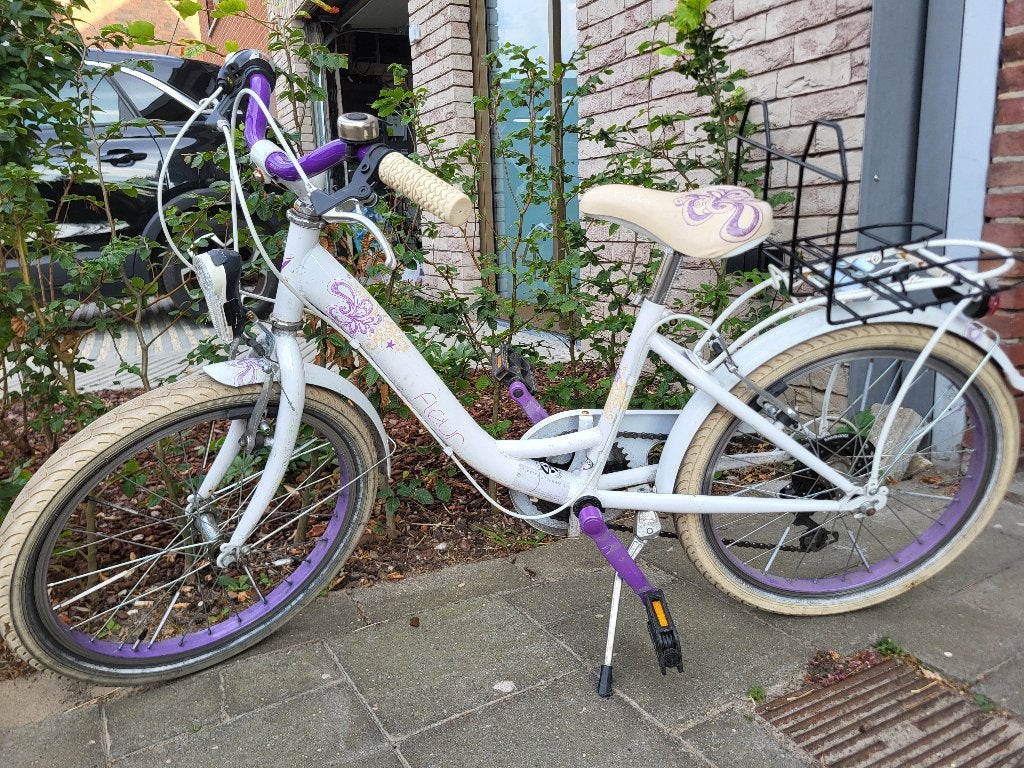 Meisjesfiets, 20 inch, Vélos & Vélomoteurs, Vélos | Filles, Frein sur jante, Frein à main, Utilisé, 20 pouces