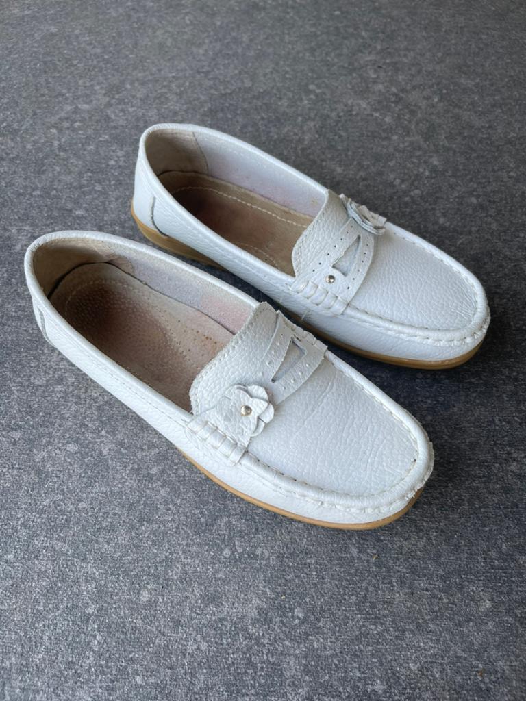 Mocassins dame pointure 38, Ophalen, Wit, Ballerina's, Zo goed als nieuw