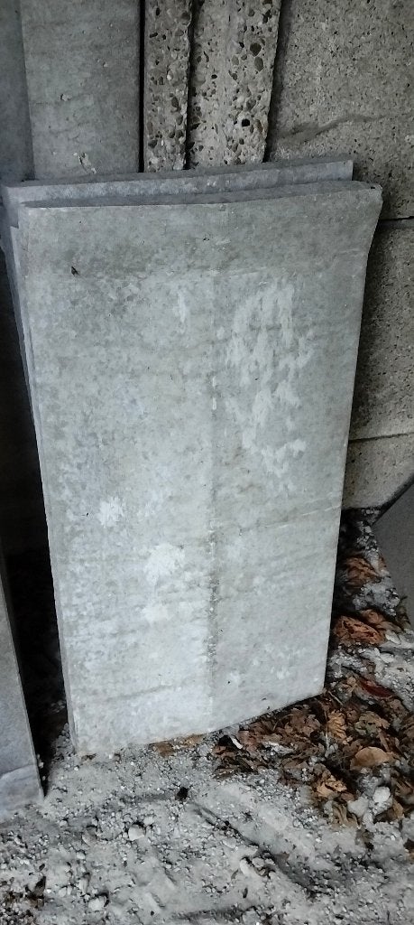 deksteen 2stuks ; 0,75m x 40cm (36kg) - dubbel hellend, Ophalen, Nieuw