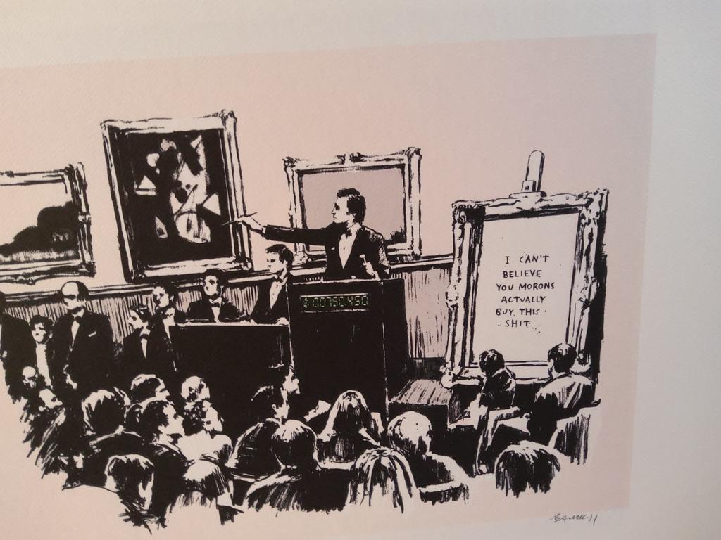Litho banksy, Enlèvement ou Envoi
