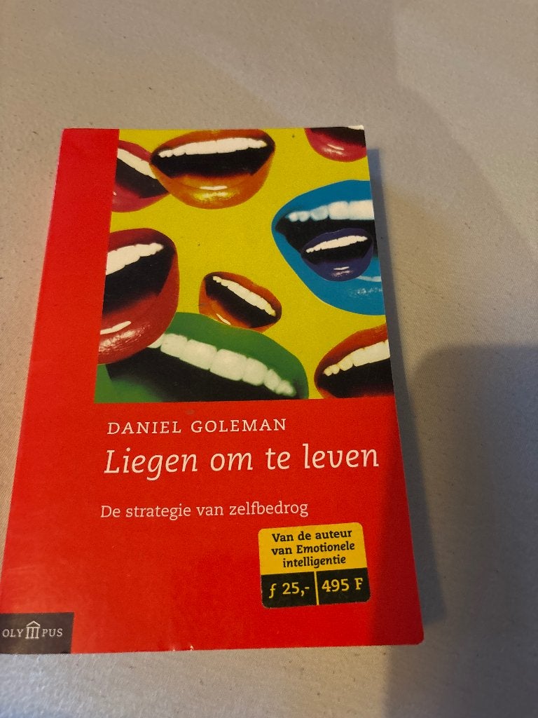 Liegen om te leven, Boeken, Ophalen, Zo goed als nieuw, Daniel Goleman