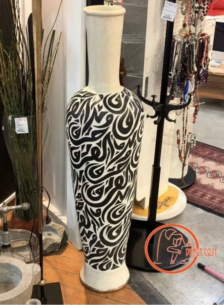 Grand vase artisanal marocain – Pièce décorative unique, Antiquités & Art, Enlèvement