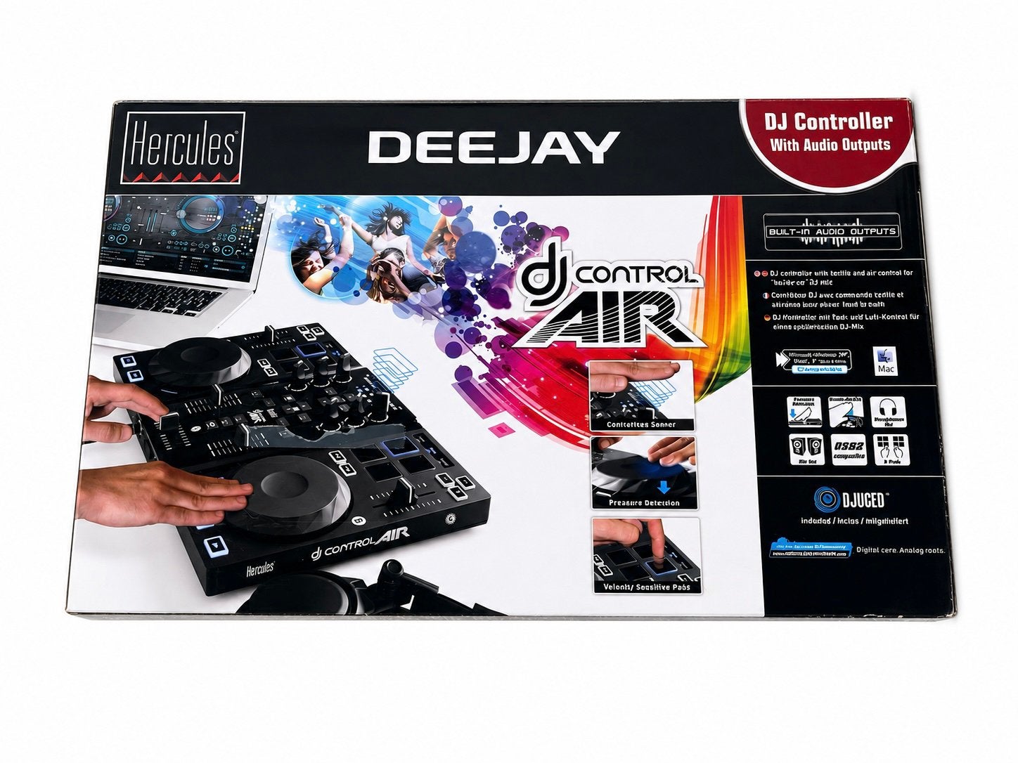Hercules DJ Control Air — Contrôleur DJ avec boîtier, Envoi, Comme neuf, Platine, Autres marques