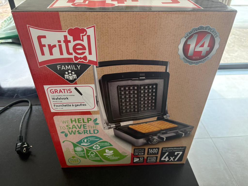 Gaufrier Fritel, Electroménager, Enlèvement, Plaques amovibles, Comme neuf