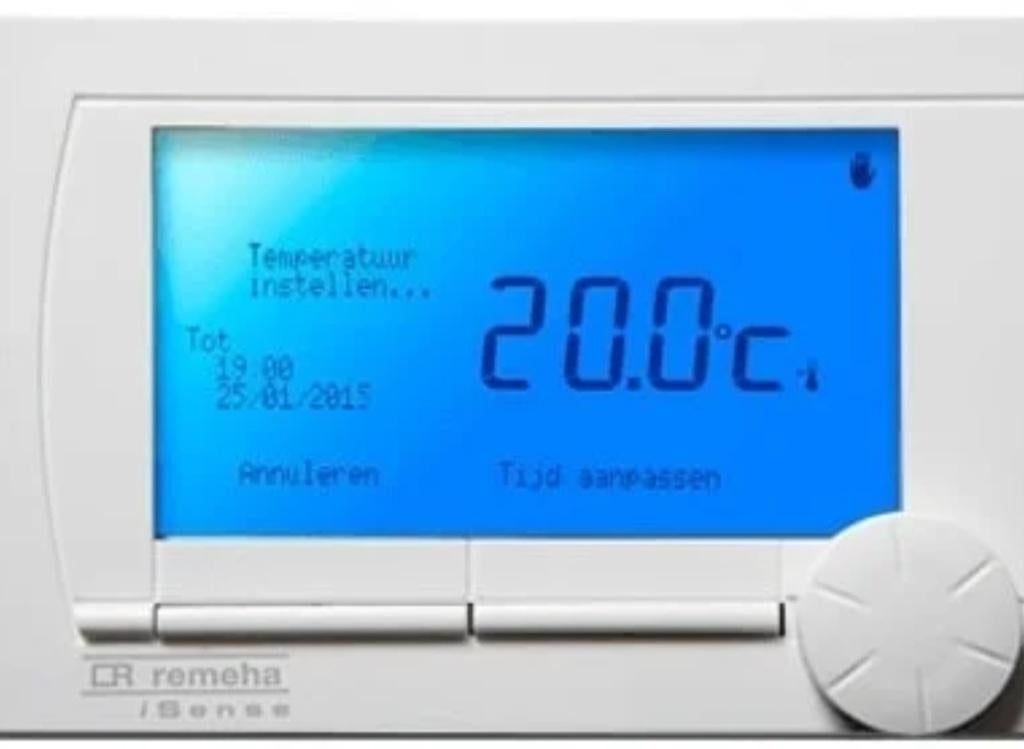 Remeha iSense kamerthermostaat, Doe-het-zelf en Bouw, Thermostaten, Ophalen, Slimme thermostaat, Zo goed als nieuw