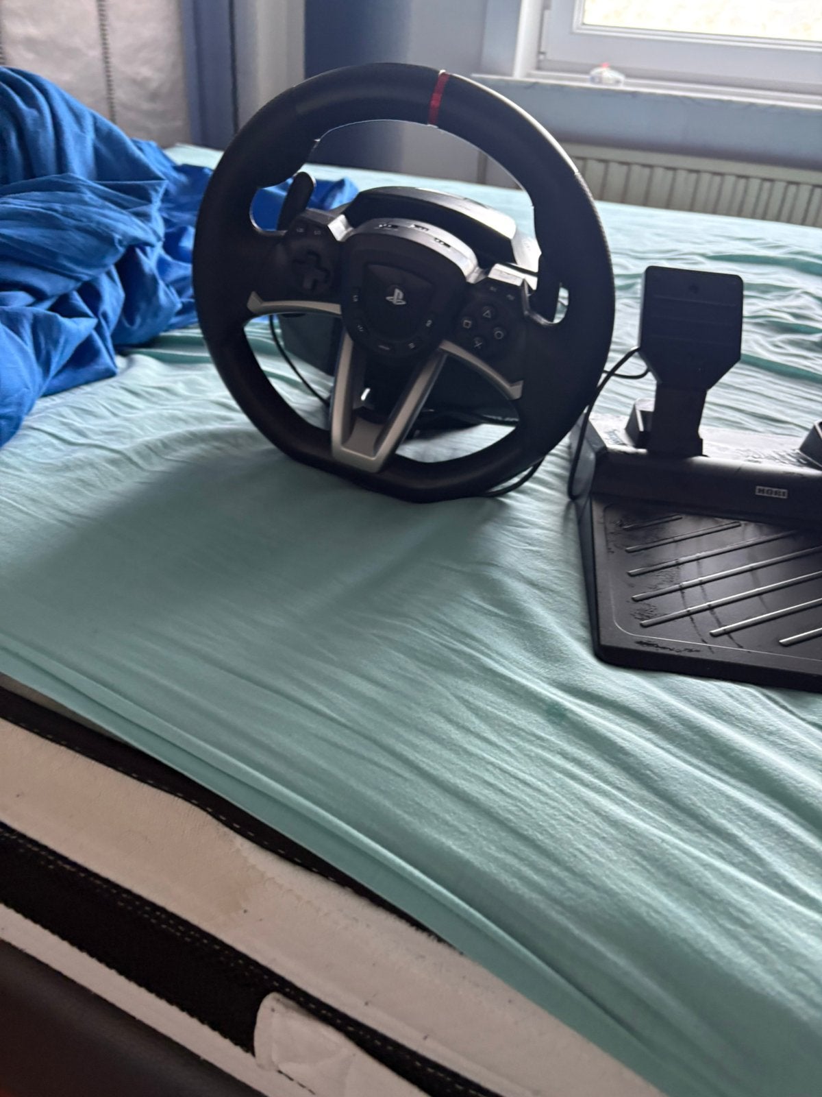 Ps5 hori steering wheel, Games en Spelcomputers, Ophalen, Gebruikt, Stuur of Pedalen, PlayStation 5